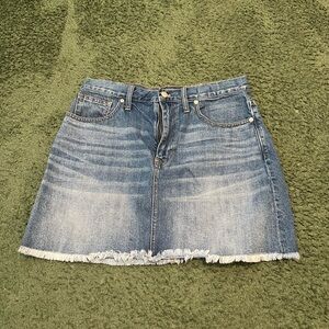 Madewell Rigid Denim A-Line Mini Skirt
